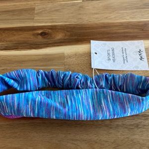 Sports headband blue